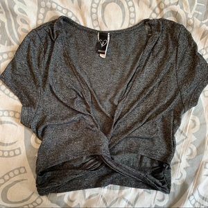 Grey Windsor Crop Top